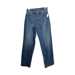 Size 4 Old Navy High Rise Wow Loose Jeans Blue Dark Wash
